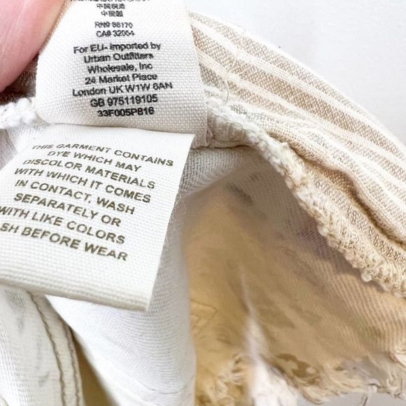 Free People Womens Tan Distressed Cutoff Denim Shorts Size 27 - Picture 4 of 6